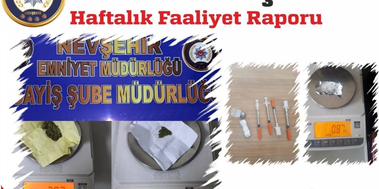Nevşehir Emniyet Müdürlüğü ekipleri hafta sonu göz açtırmadı