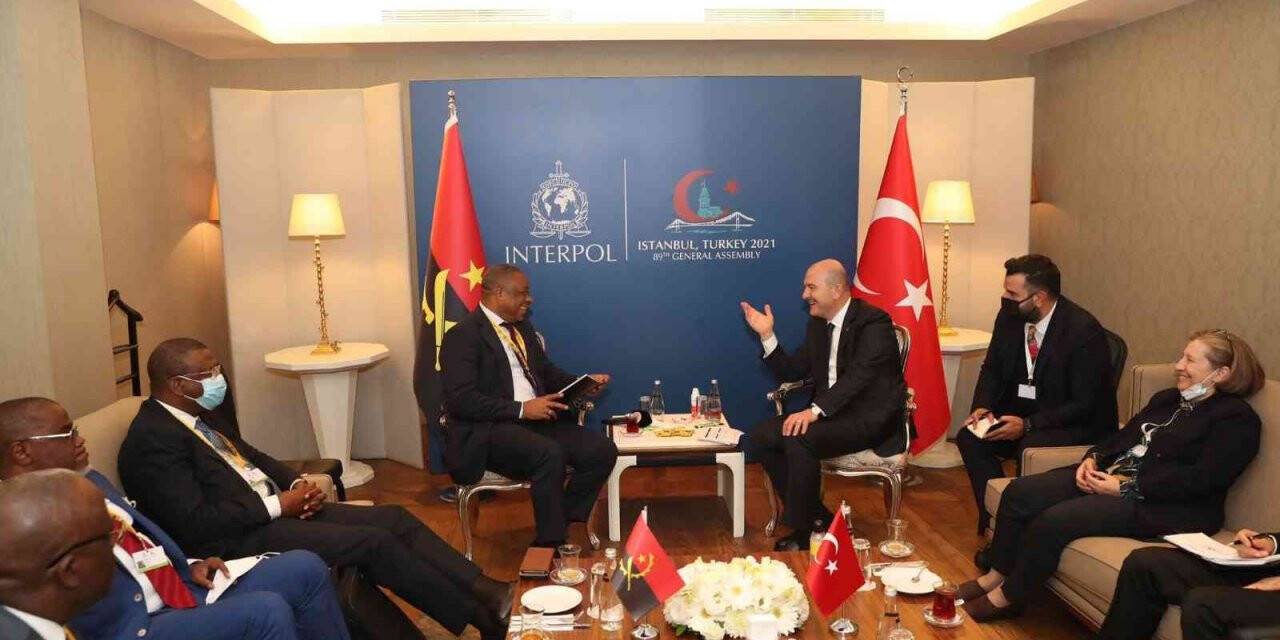 İçişleri Bakanı Süleyman Soylu Angolalı mevkidaşı ile görüştü