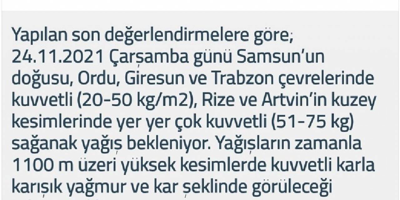 Yüksek kesimlerde kar uyarısı