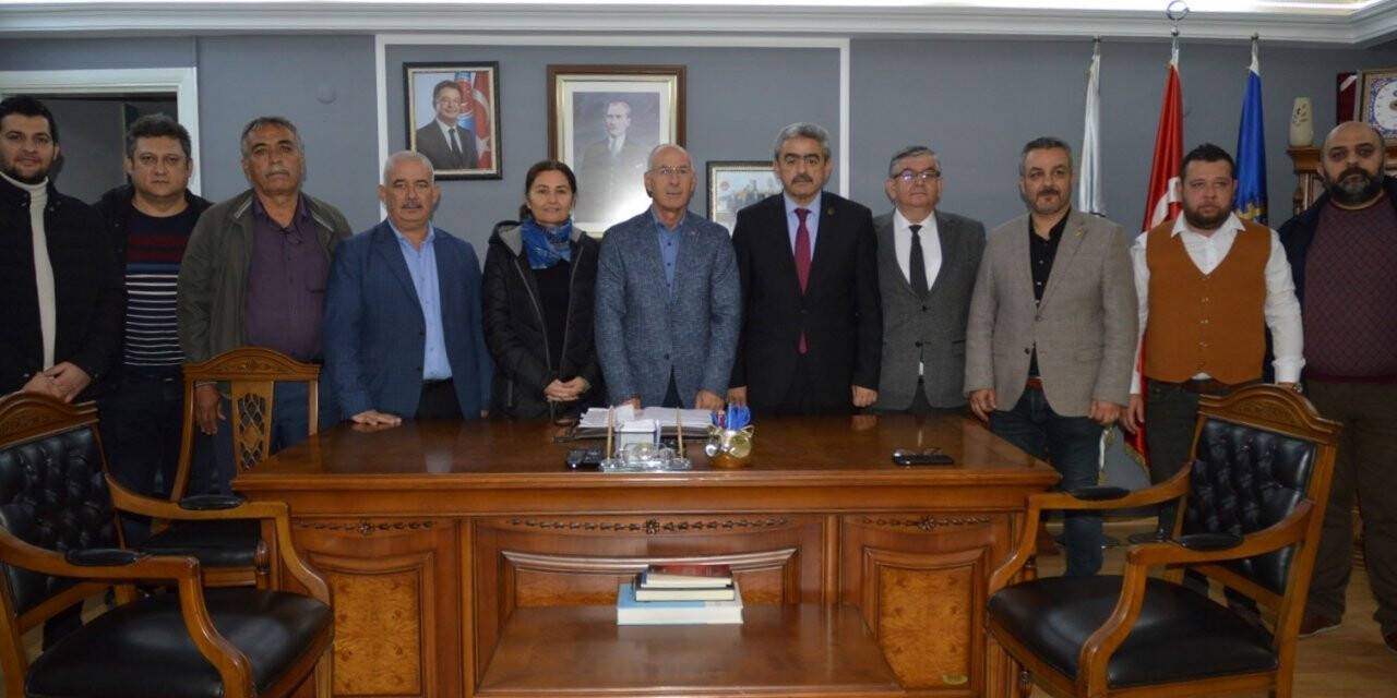 MHP’li Alıcık, TES-İş Başkanı Aydın’la görüştü