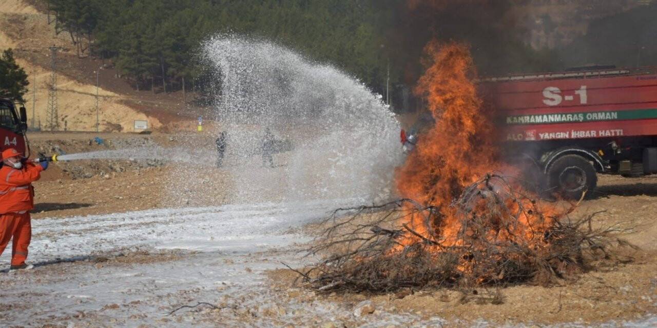 Kahramanmaraş’ta yangın tatbikatı