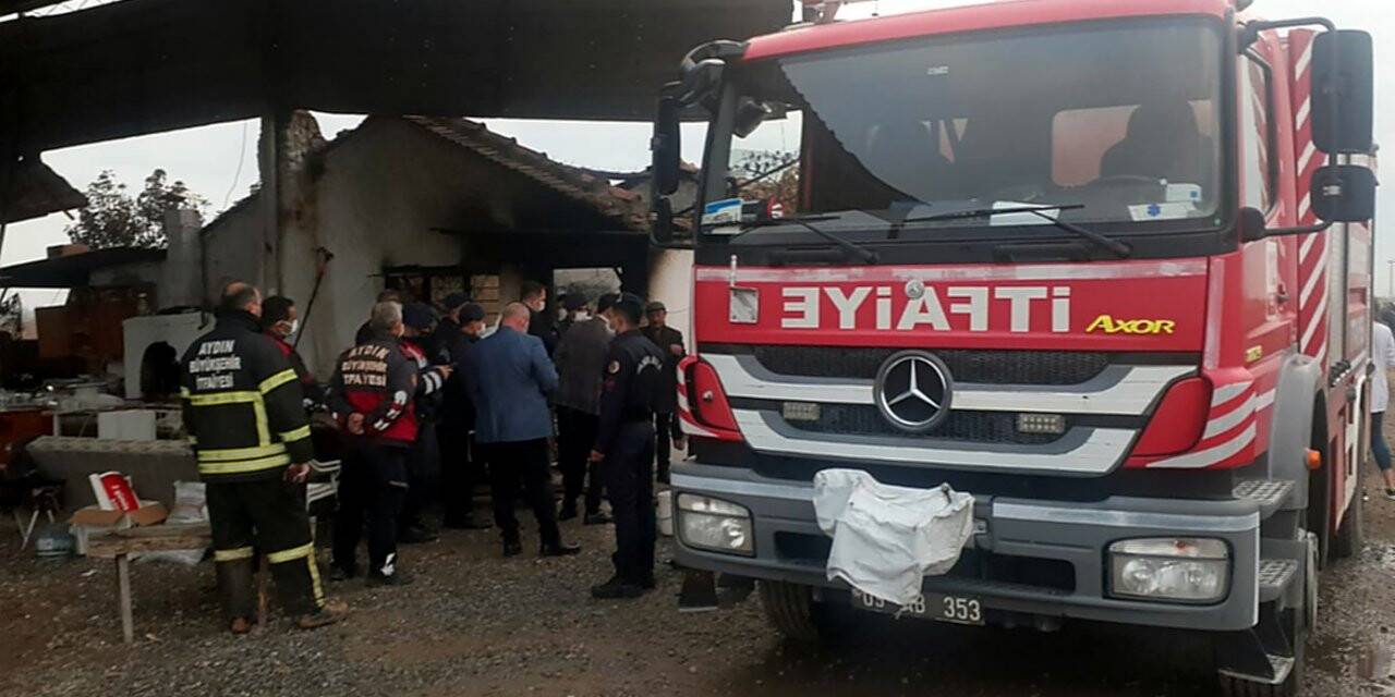 Söke’deki ev yangınında bir kişi öldü