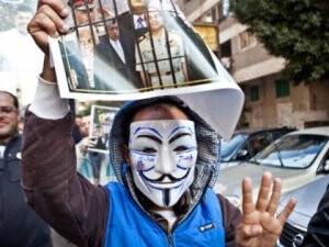 ABD Dışişleri Bakanlığı Önünde Mısır Protestosu