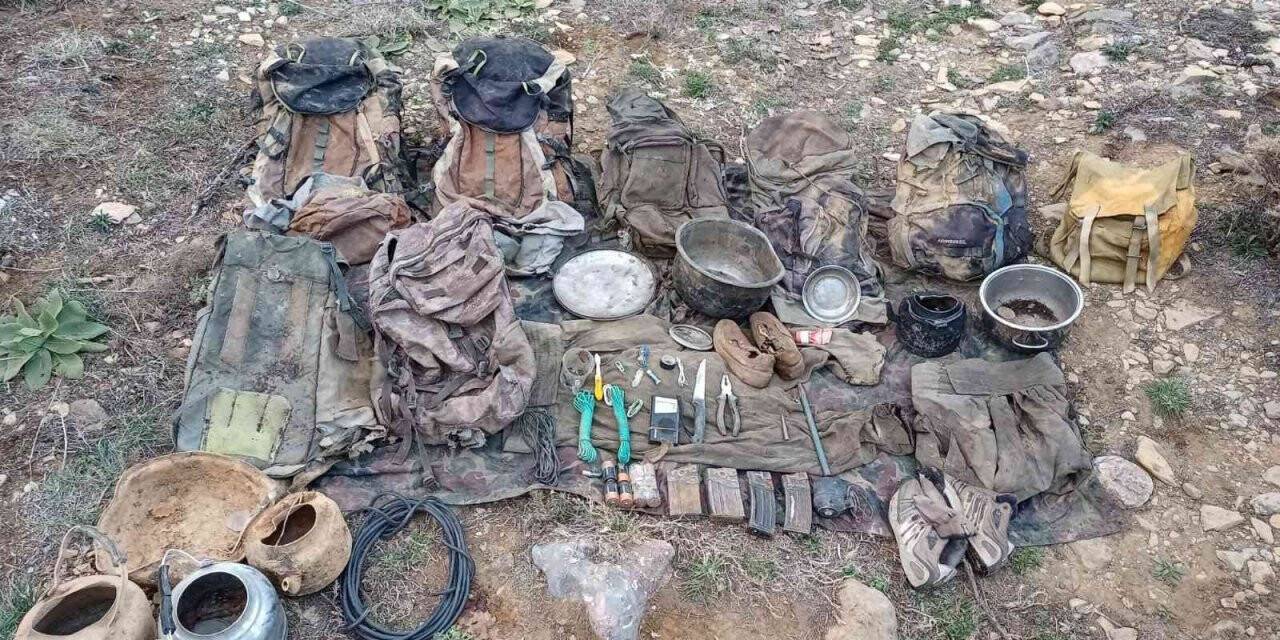 Tunceli’de 9 sığınak imha edildi, çok sayıda mühimmat ele geçirildi
