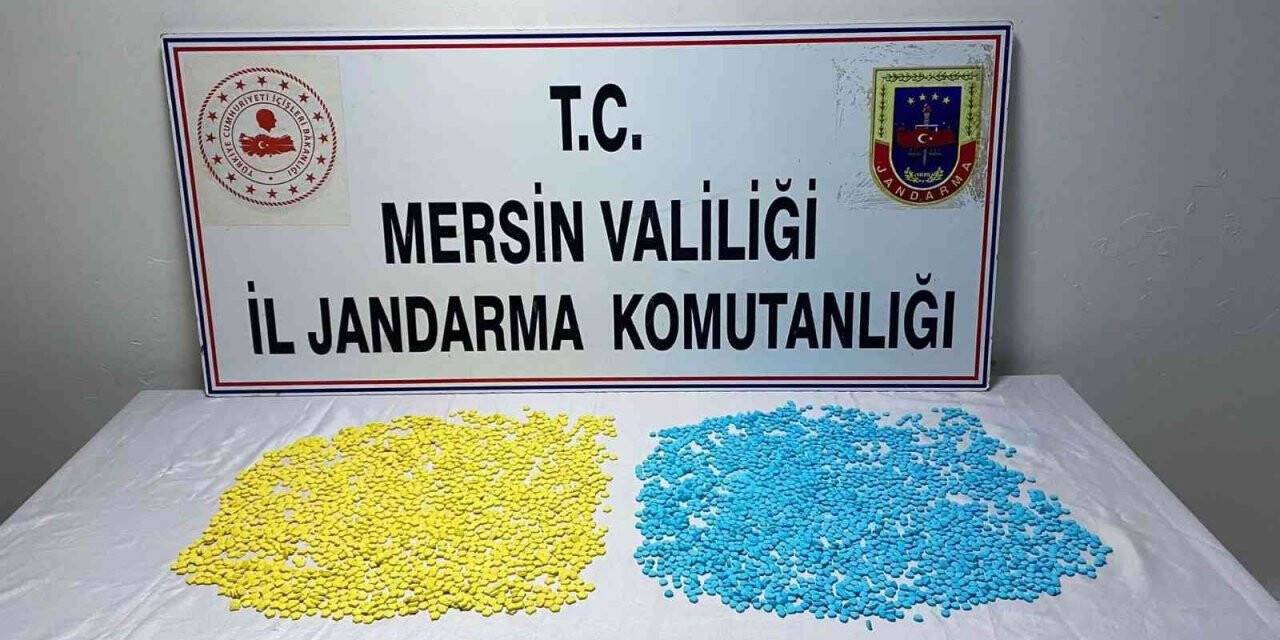 Mersin’de 5 bin 700 adet uyuşturucu hap ele geçirildi