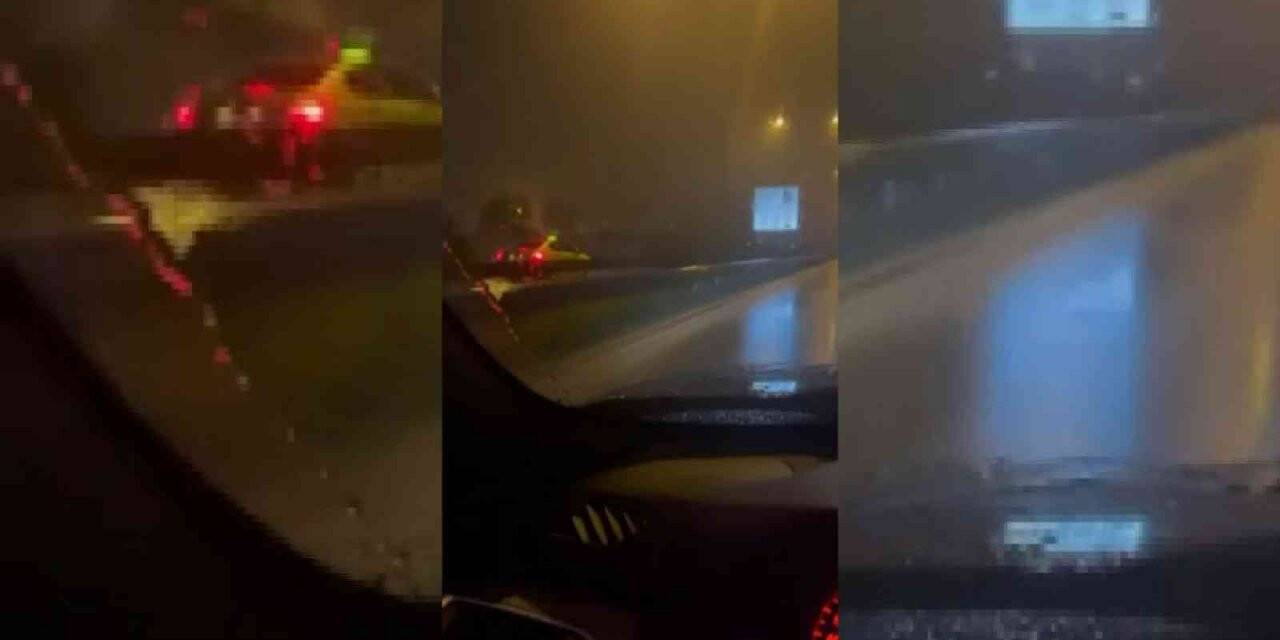 Bulvarda ters şeritten giden otomobil faciaya davetiye çıkardı