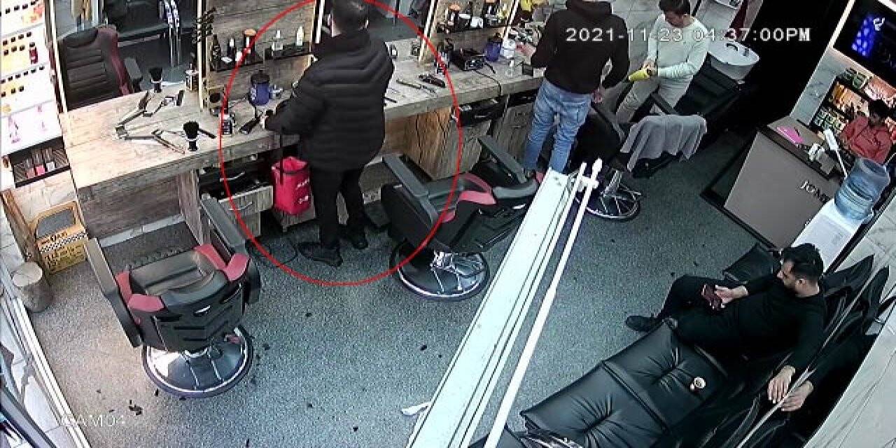 Saç tarama bahanesiyle 2 bin 400 liralık tıraş makinesini böyle çaldı