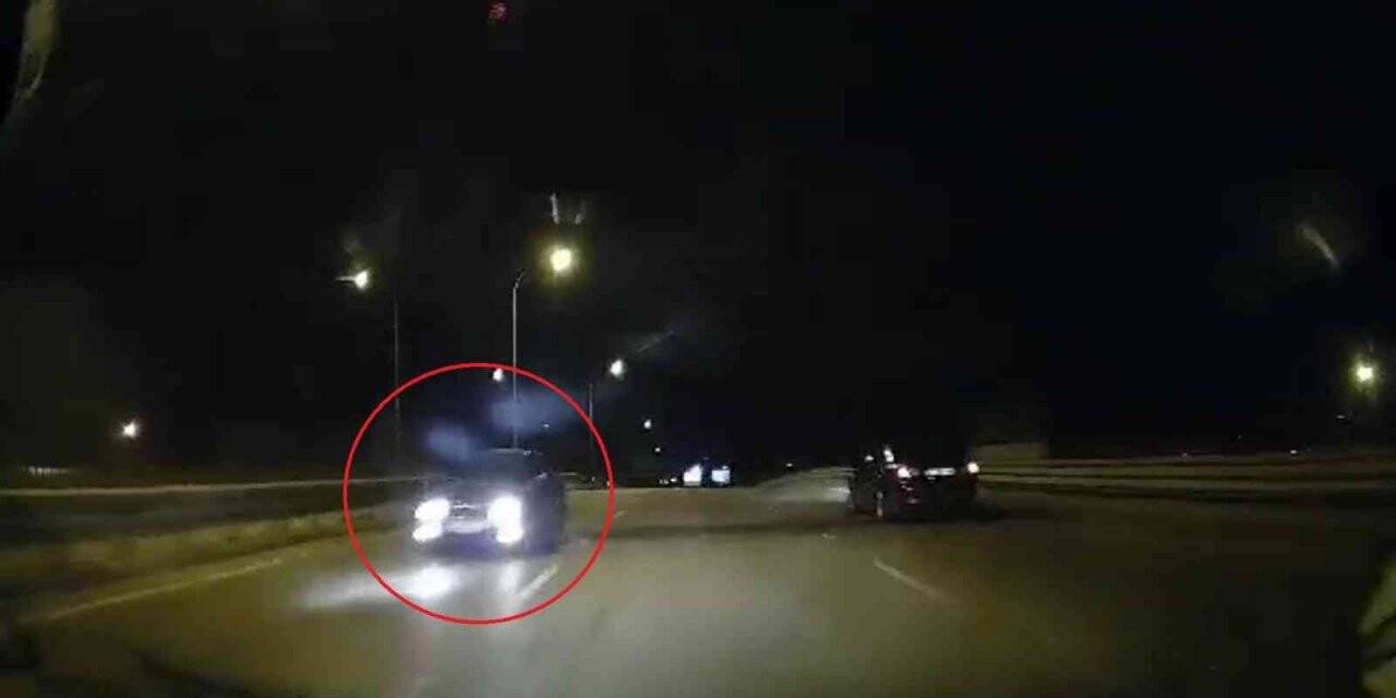 Ters yönden gelen araç kazaya davetiye çıkarttı