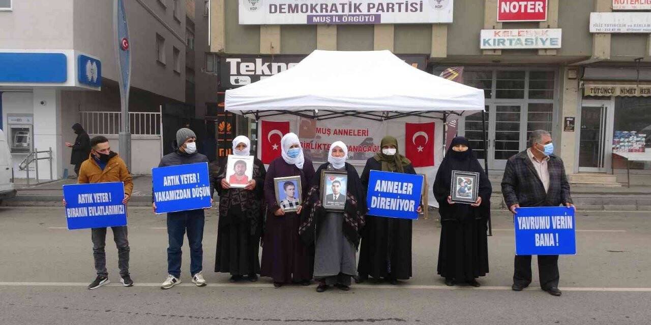 Acılı ailelerin dondurucu soğukta evlat nöbeti