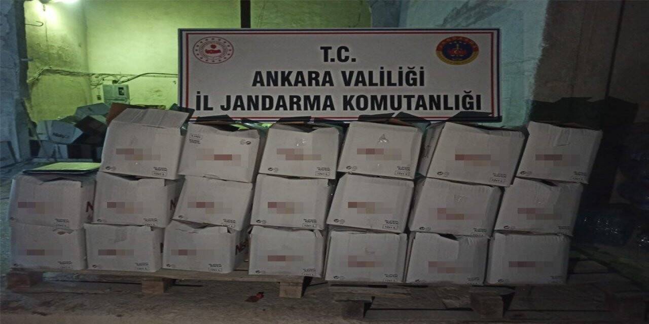 Jandarmadan kaçak içki operasyonu
