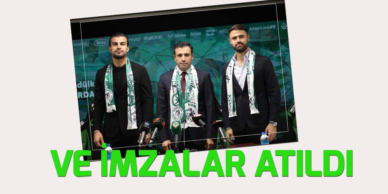 Konyaspor, Abdülkerim Bardakçı ve Ahmet Çalık'la sözleşme uzattı