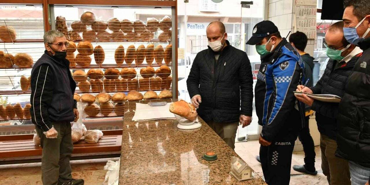 Bursa’da zabıtadan fırınlara gramaj denetimi