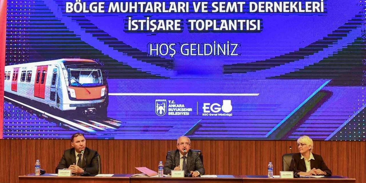 EGO, Çankaya’da muhtarlara ‘Kızılay-Dikmen Metro Hattı Projesi’ni anlattı