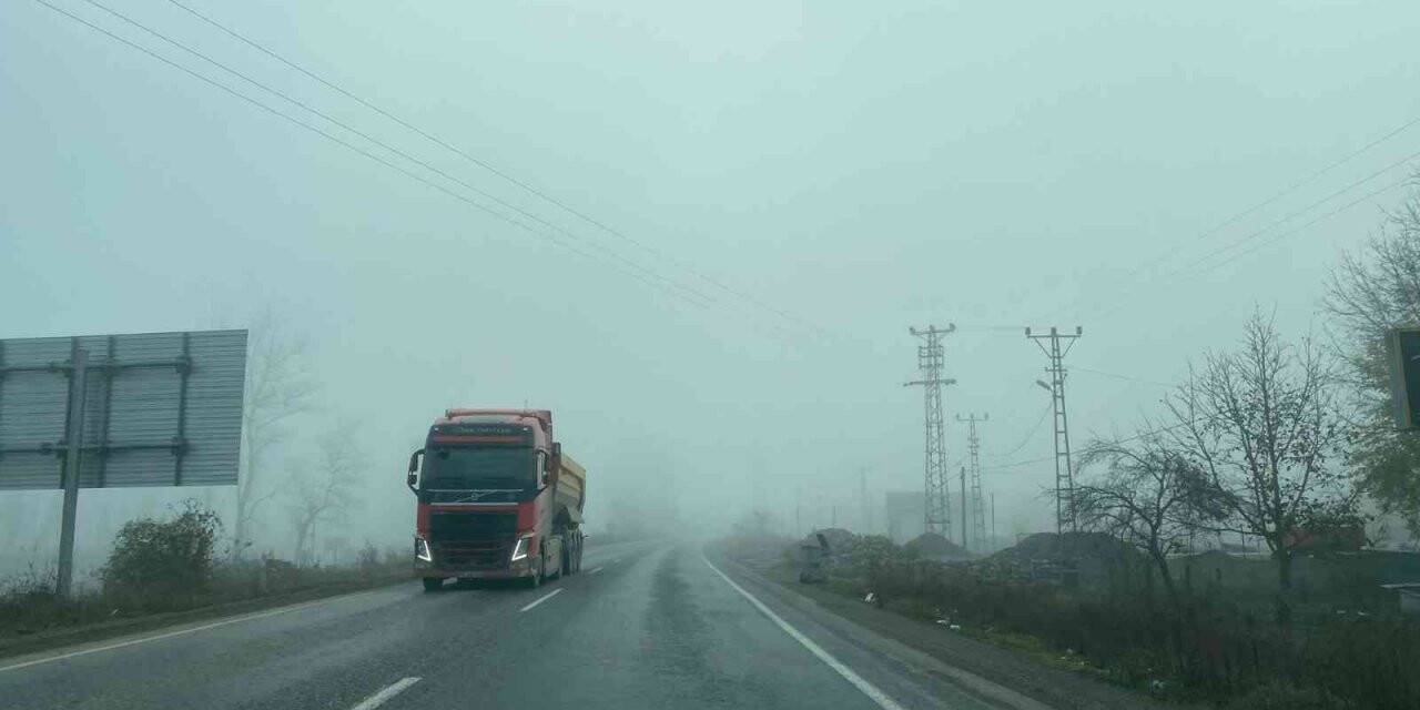 Zonguldak Ankara karayolunda sis etkili oldu