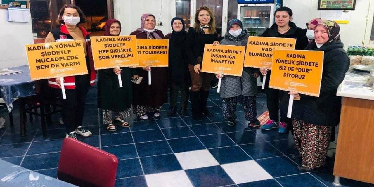 koy sakinleriyle kadina siddetle mucadele faaliyeti