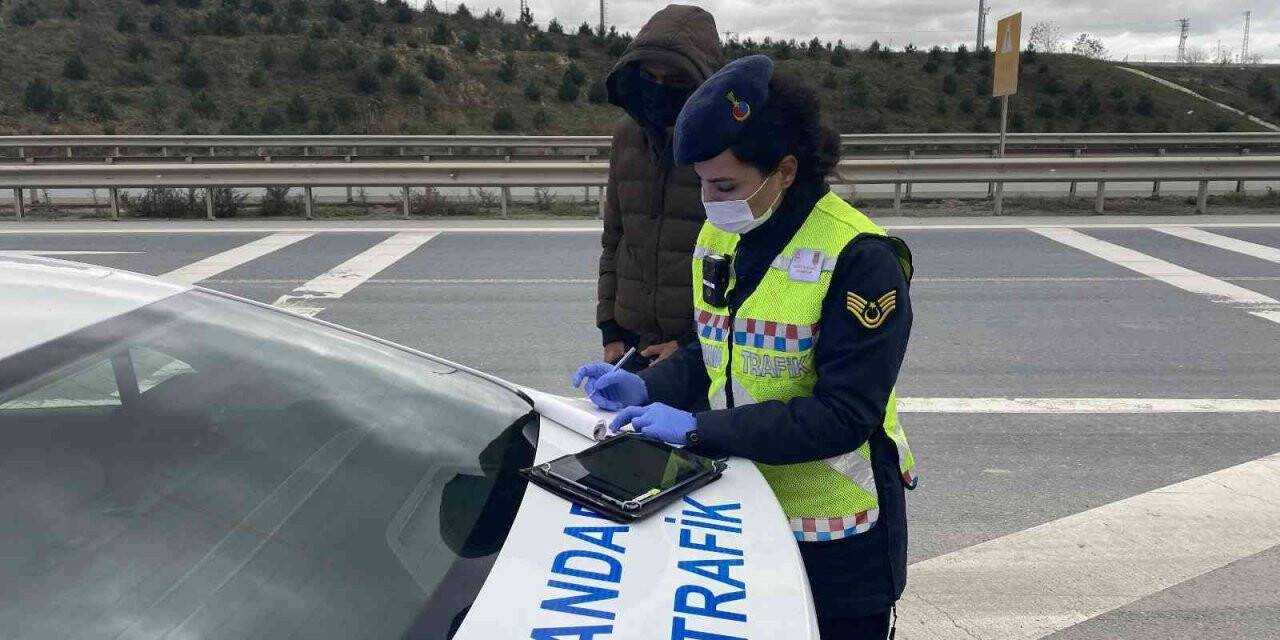 Eyüpsultan’da hafriyat kamyonlarına yönelik drone destekli denetim