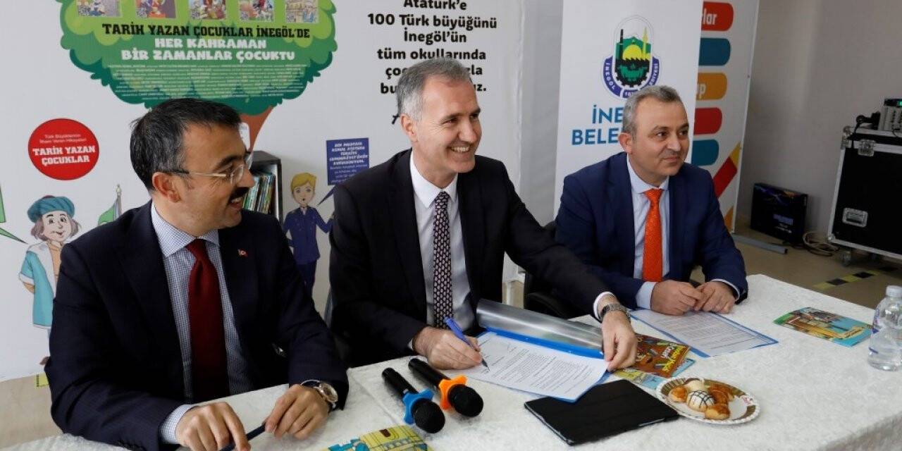 İnegöl’de çocuklar gerçek kahramanların hikâyeleri ile büyüyecek