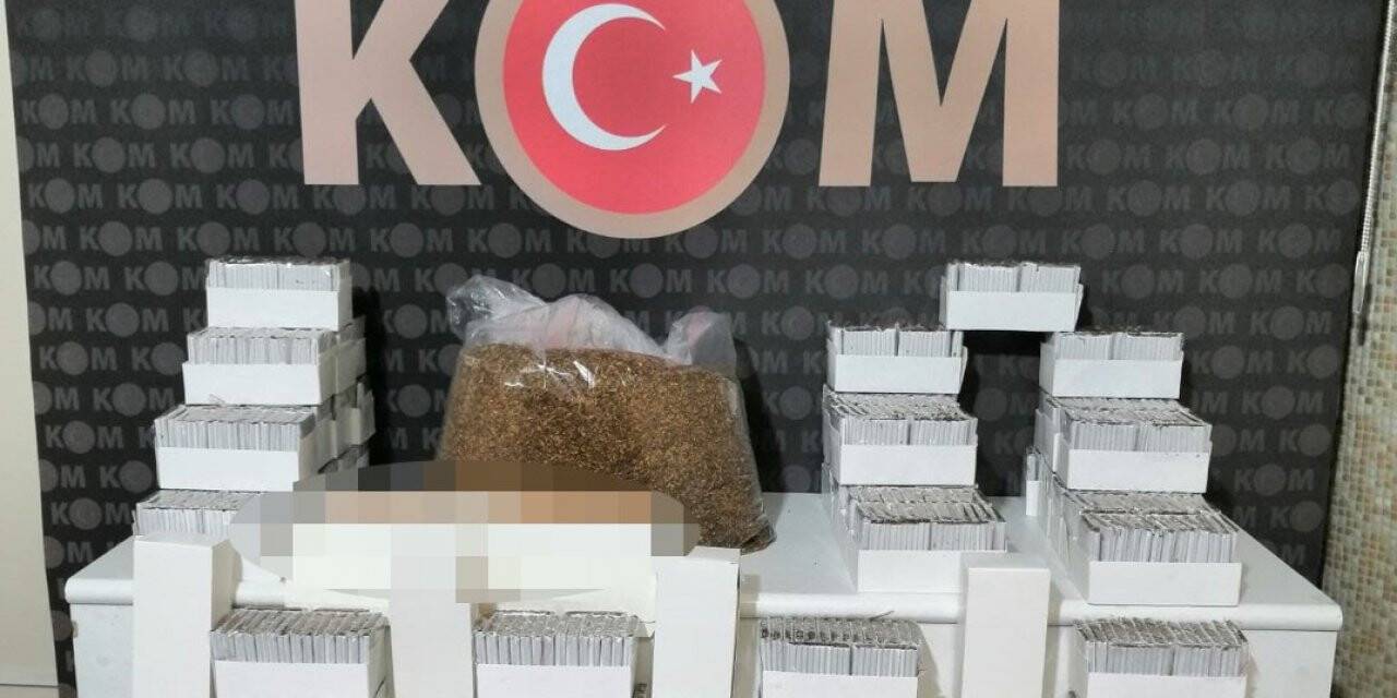 Kırıkkale’de binlerce makaron ele geçirildi: 1 gözaltı