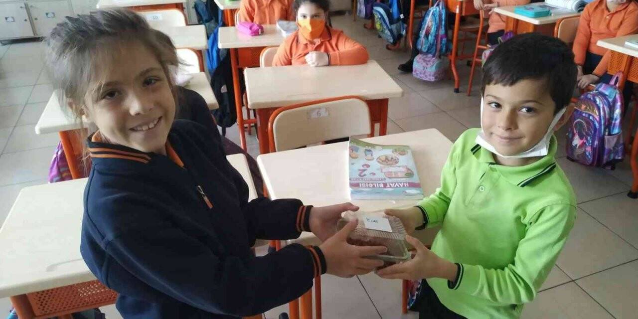 Minik öğrenci sokak hayvanlarını unutmadı