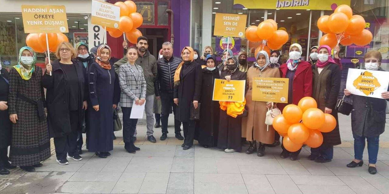 AK Partili kadınlar şiddete karşı tek ses oldu