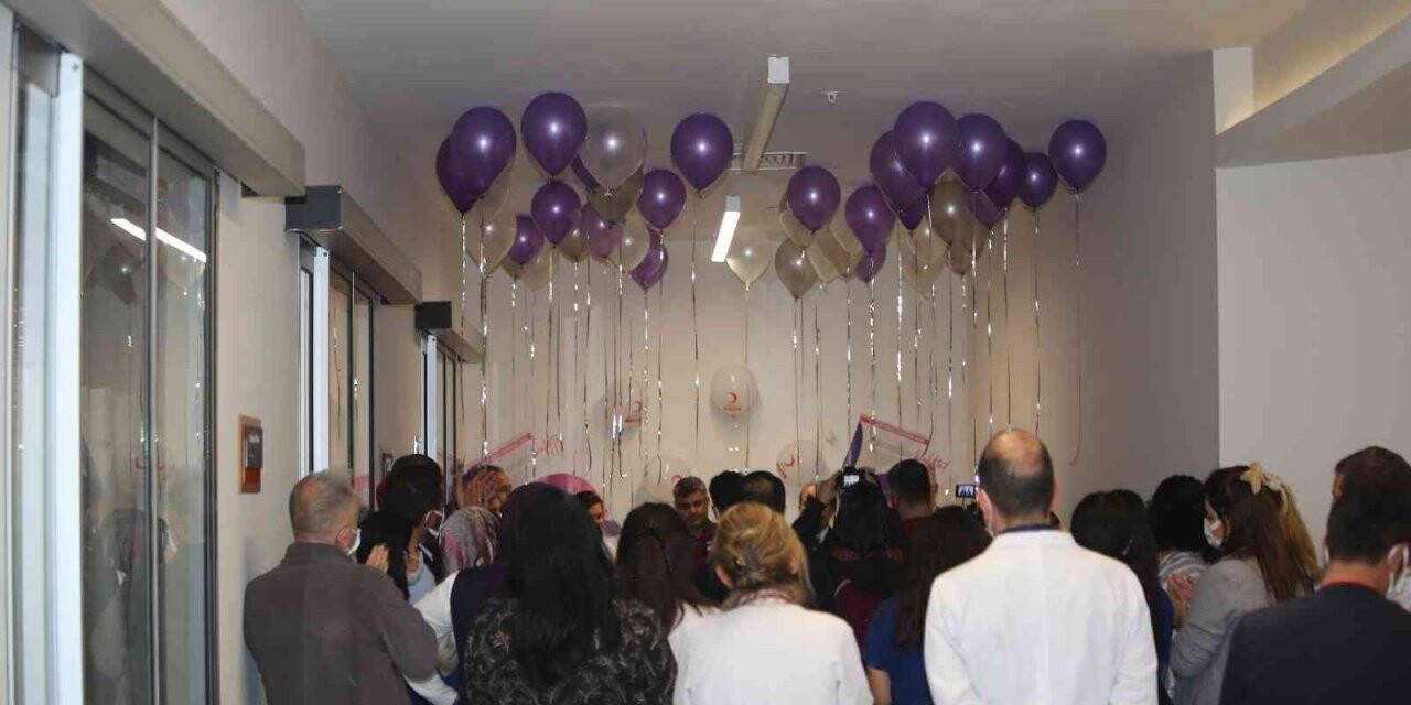 Prematüre bebekler için pasta kesildi