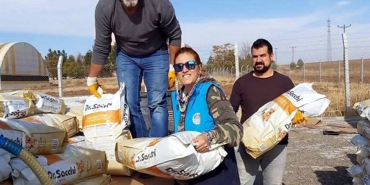 Akdeniz Belediyesine ilaç gibi destek: Sokaktaki can dostlara 2 ton mama