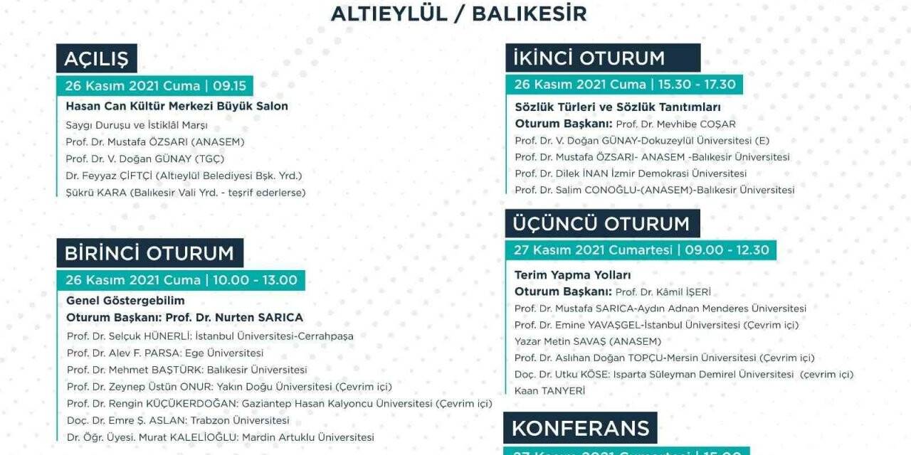 Türk Dünyası Ortak Göstergebilimi Hazırlık Komitesi Balıkesir’de toplanıyor