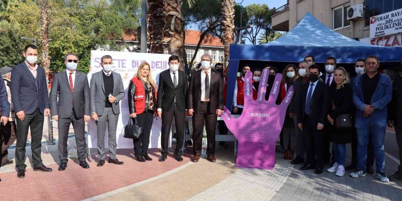 Başkan Özcan kadına yönelik şiddete ‘hayır’ dedi