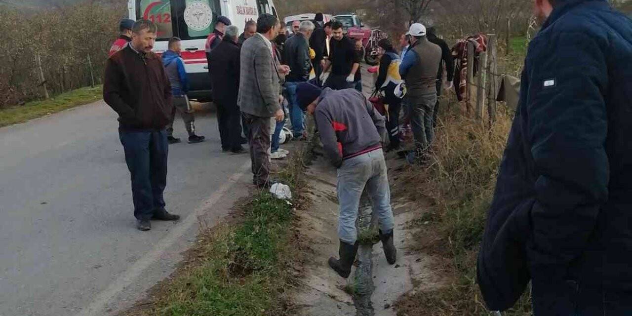 Sürücüsünün kontrolünden çıkan motosiklet devrildi: 1 yaralı