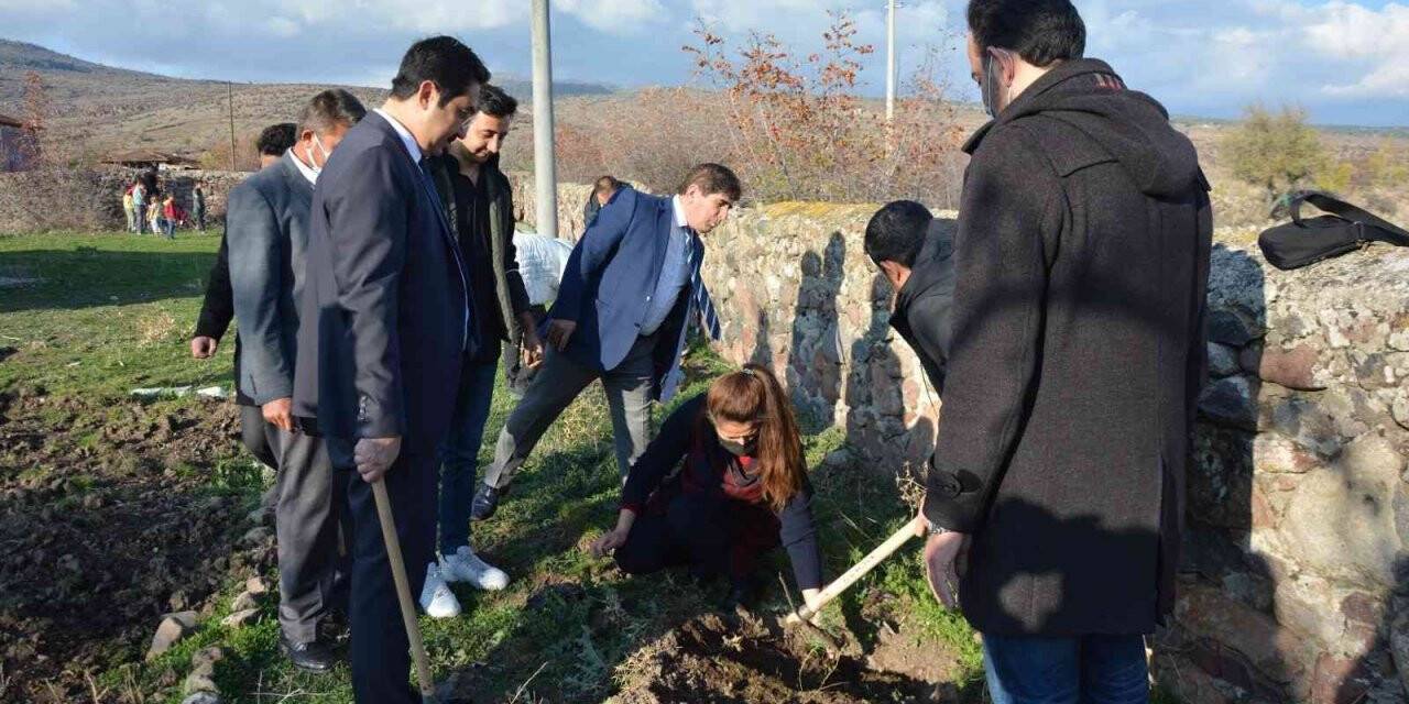 Öğretmenler fidanları toprakla buluşturdu
