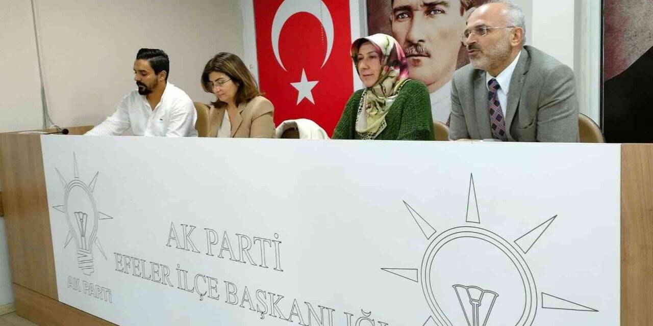 AK Parti Efeler İlçe Başkanlığı kadına şiddete dikkat çekti