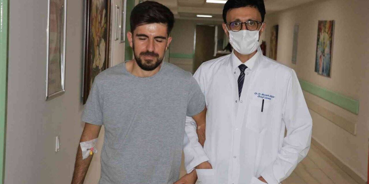 Böbreğinden 3 santimlik tümör çıkarıldı