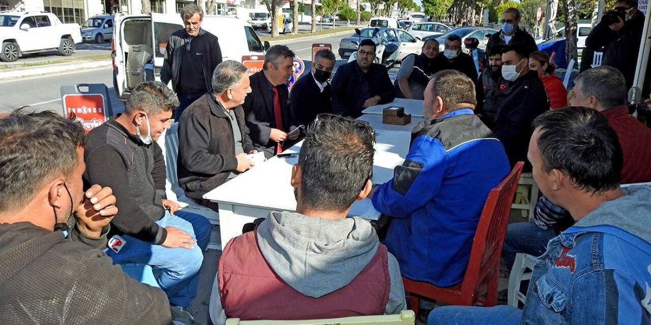 Alaçatı’da sanayi esnafı iş yerlerinin şehir içinde kalmasından dertli