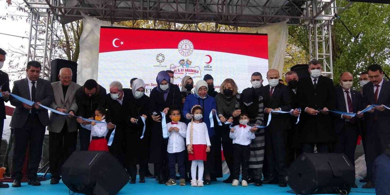 Mardin’de Mehmet Veysi Erdem Kızılay Anaokulu’nun açılışı gerçekleştirildi