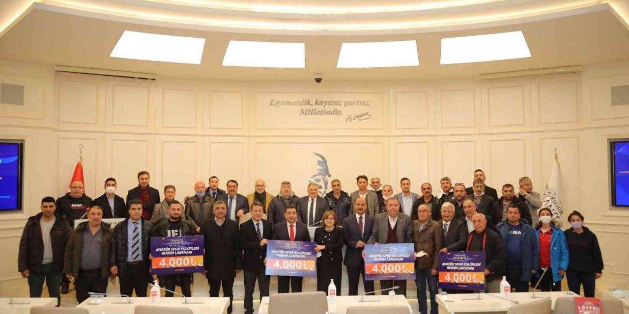 Gaziantep’te amatör spor kulüplerine para desteği