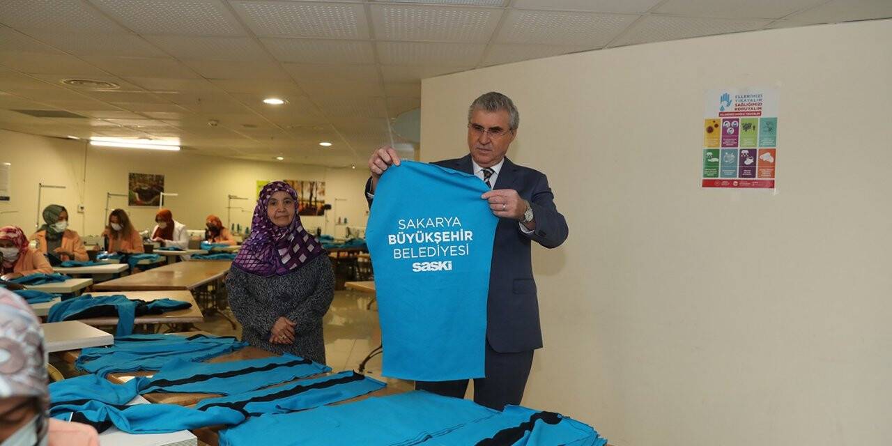 Büyükşehir tekstil ürünlerini kendi üretiyor