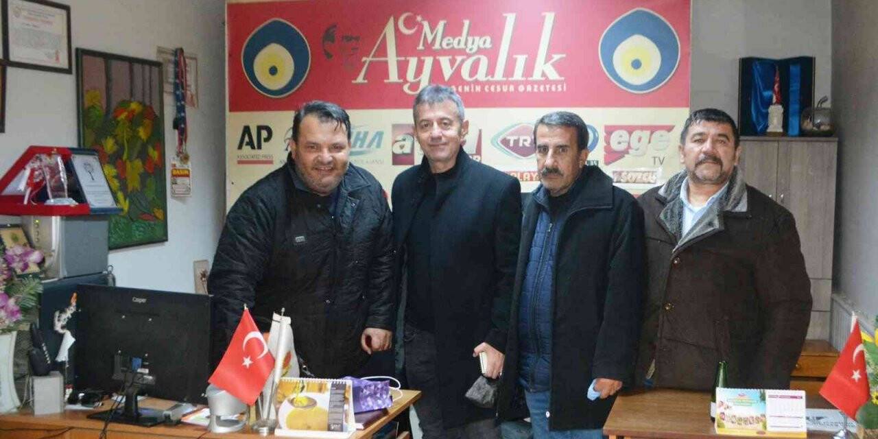 Ayvalık’ta MHP İlçe Başkanı Sıray’dan İHA’ya ziyaret