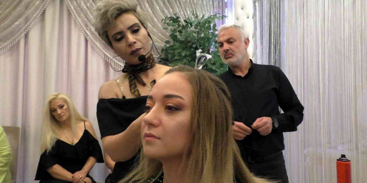 Kuaförler 2022 yılı saç modellerini öğrendi