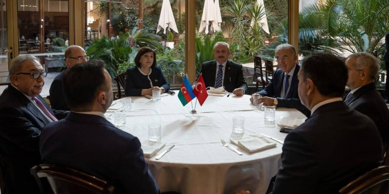TBMM Başkanı Şentop, Azerbaycan Meclis Başkanı Gafarova ile görüştü