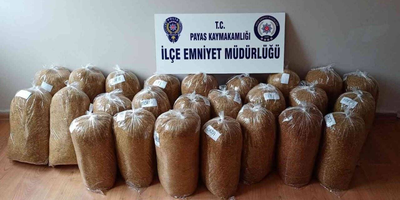 Payas’ta 127 kilo 55 gram gümrük kaçağı tütün ele geçirildi