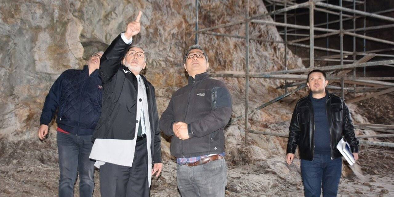 İnler Mağaralarında restorasyon çalışmaları devam ediyor