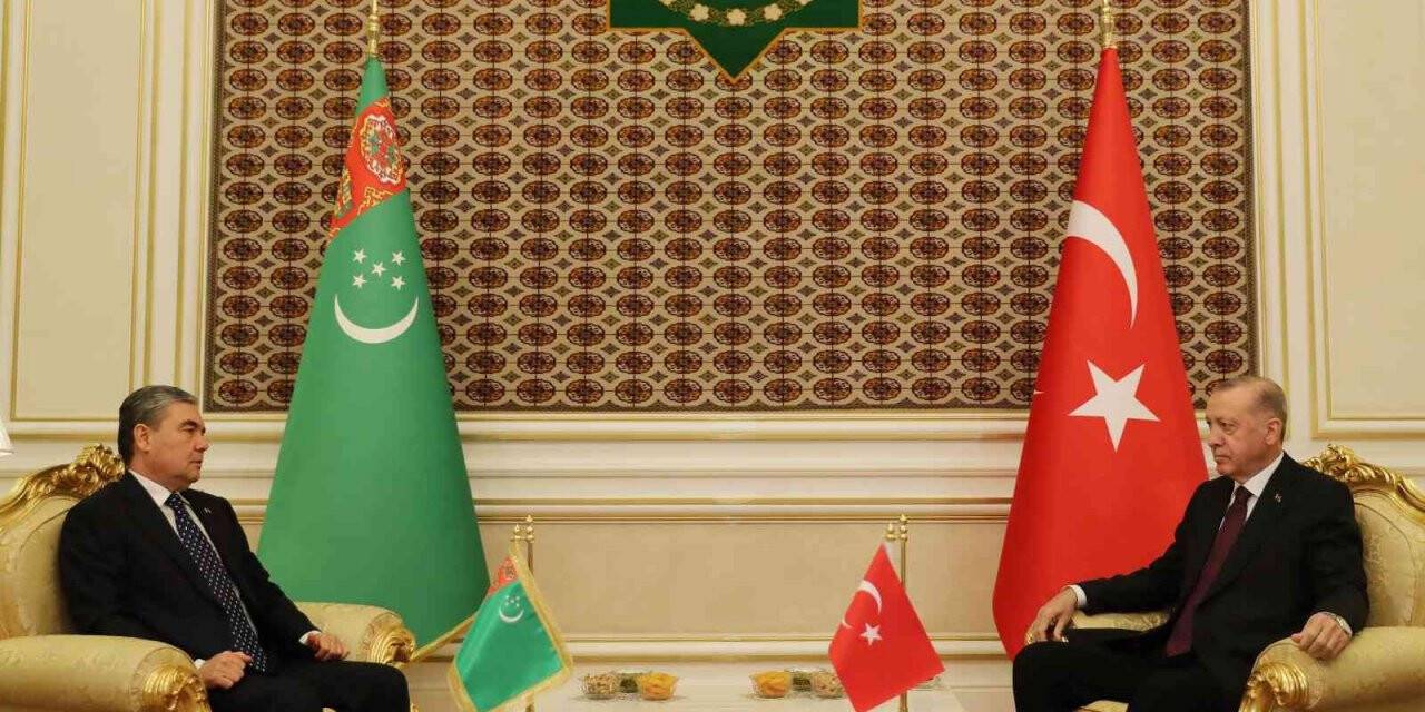 Cumhurbaşkanı Erdoğan, Türkmenistan Devlet Başkanı Berdimuhamedov ile görüştü