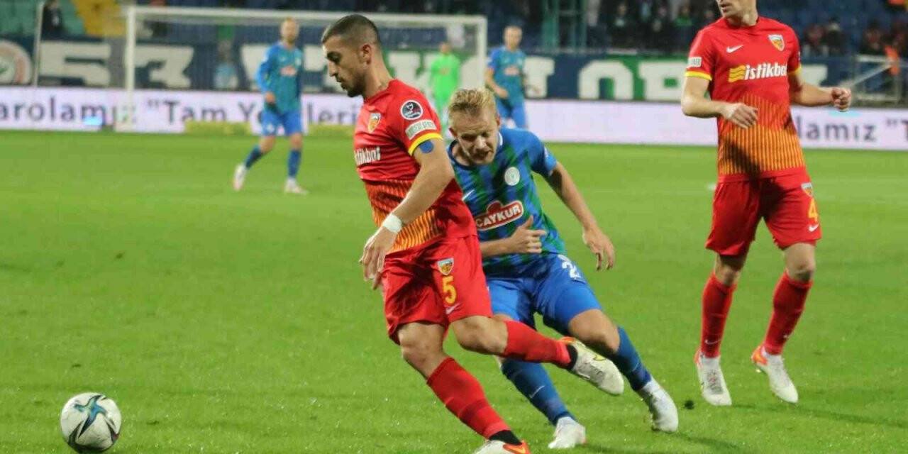 Spor Toto Süper Lig: Çaykur Rizespor: 1 - Yukatel Kayserispor: 0 (Maç sonucu)