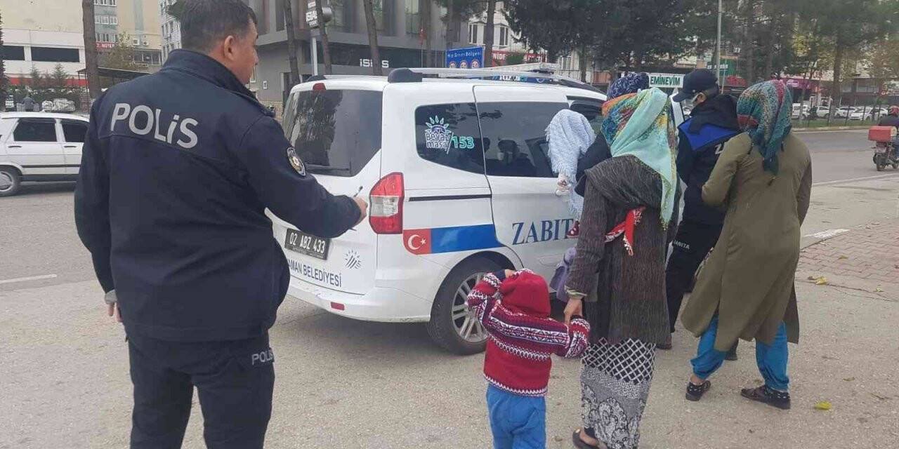 Osmaniye’den Adıyaman’a dilenmeye gelen şahıslar yakalandı