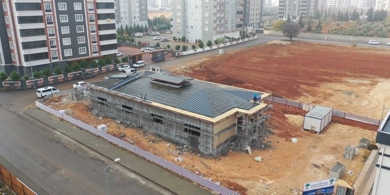 Fıstıklık Mahallesindeki sosyal tesis yapımında sona yaklaşılıyor