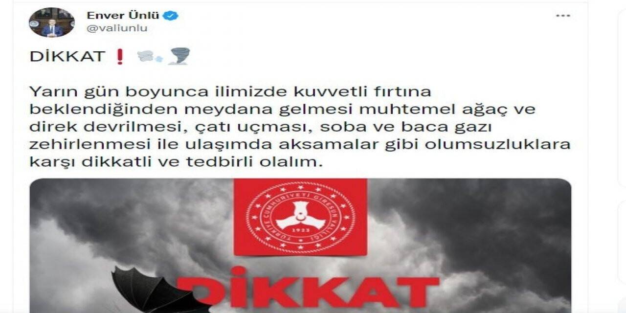 Giresun’da yağış ve fırtına uyarısı