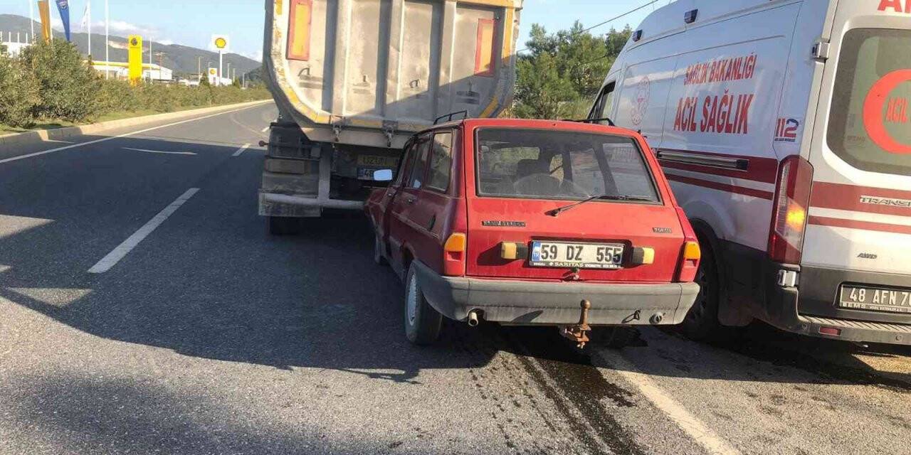 Menteşe’de trafik kazası: 1 yaralı
