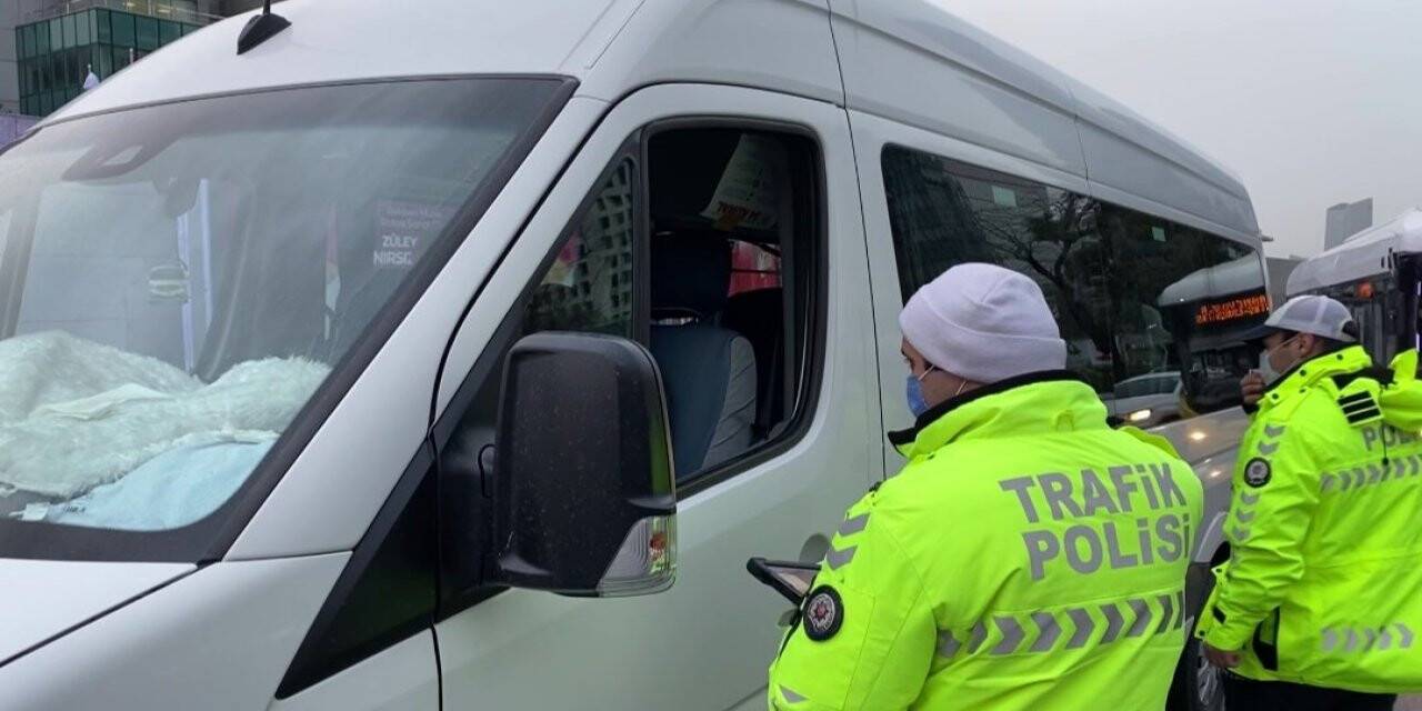 Sarıyer’de okul servis araçlarına yönelik denetim