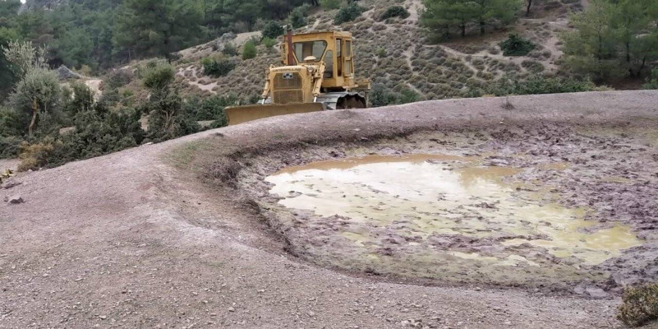 Çömlekçi’nin HİS göleti temizlendi