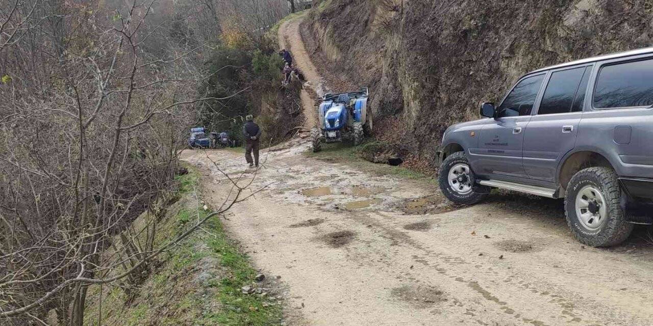 Alaplı’da örtü yangını paniğe neden oldu